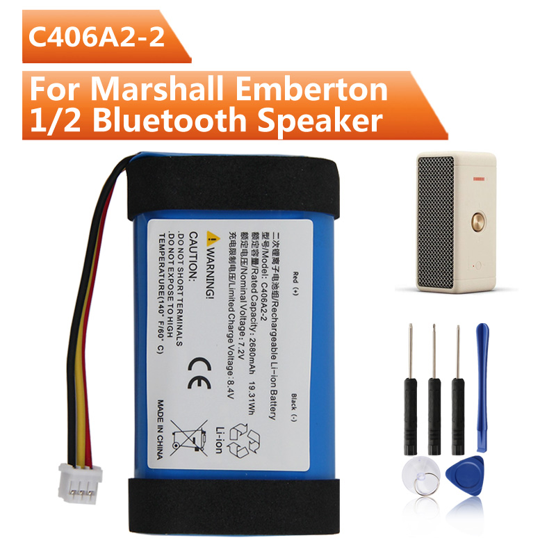 Home Cinema Marshall - Nouvelle batterie de remplacement C406A2-2 pour