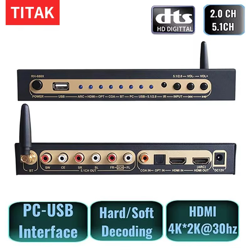 Surround Sound Decoder - Extracteur Audio compatible HDMI DTS Audio