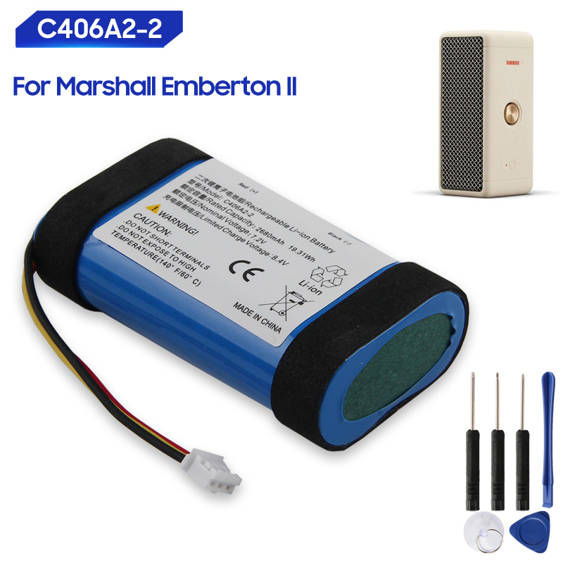 Home Cinema Marshall - Batterie de remplacement C406A2-2 pour Marshall