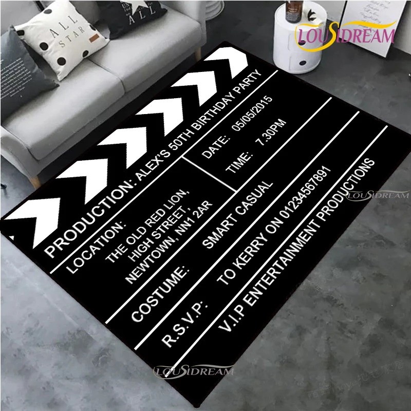 Home Cinema Night - Tapis de cinéma vintage pour soirée