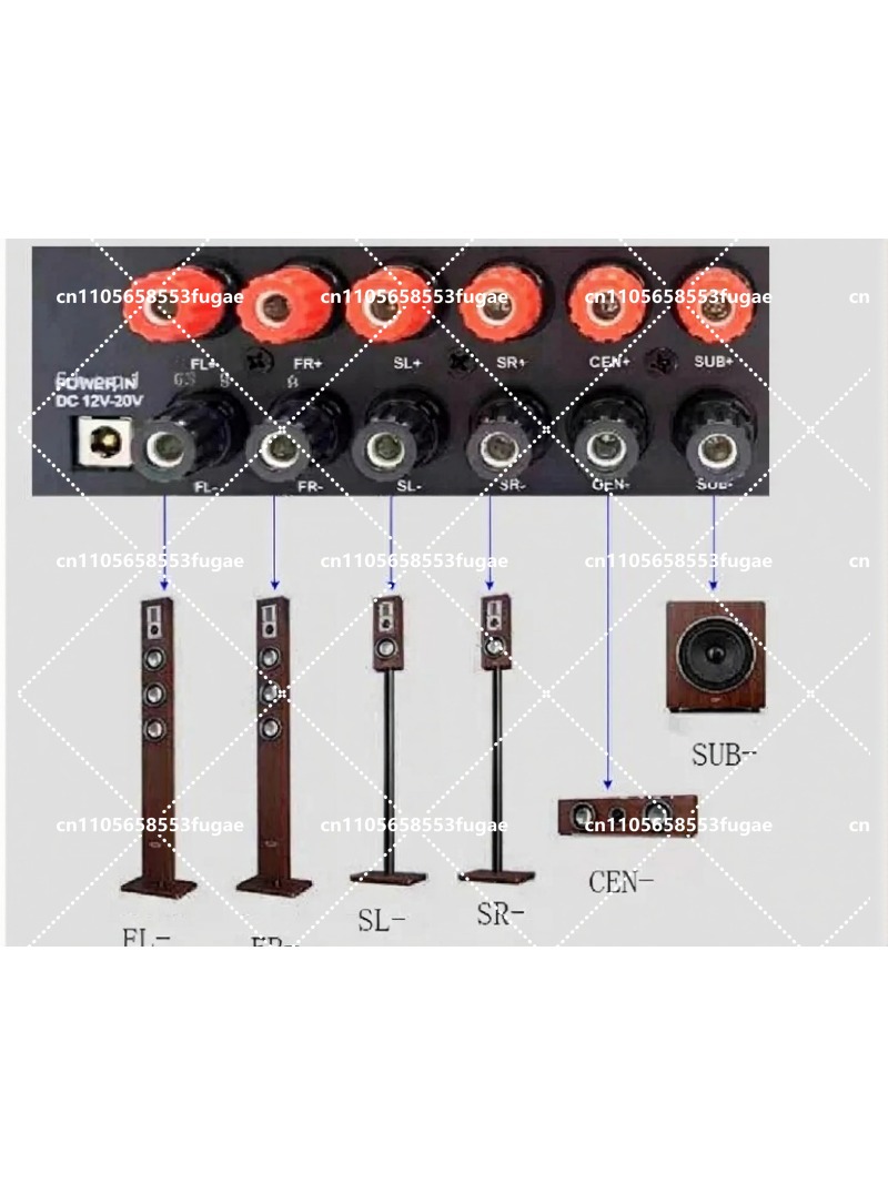 Surround Sound Decoder - Décodeur audio HDMI 5.1 canaux, amplificateur