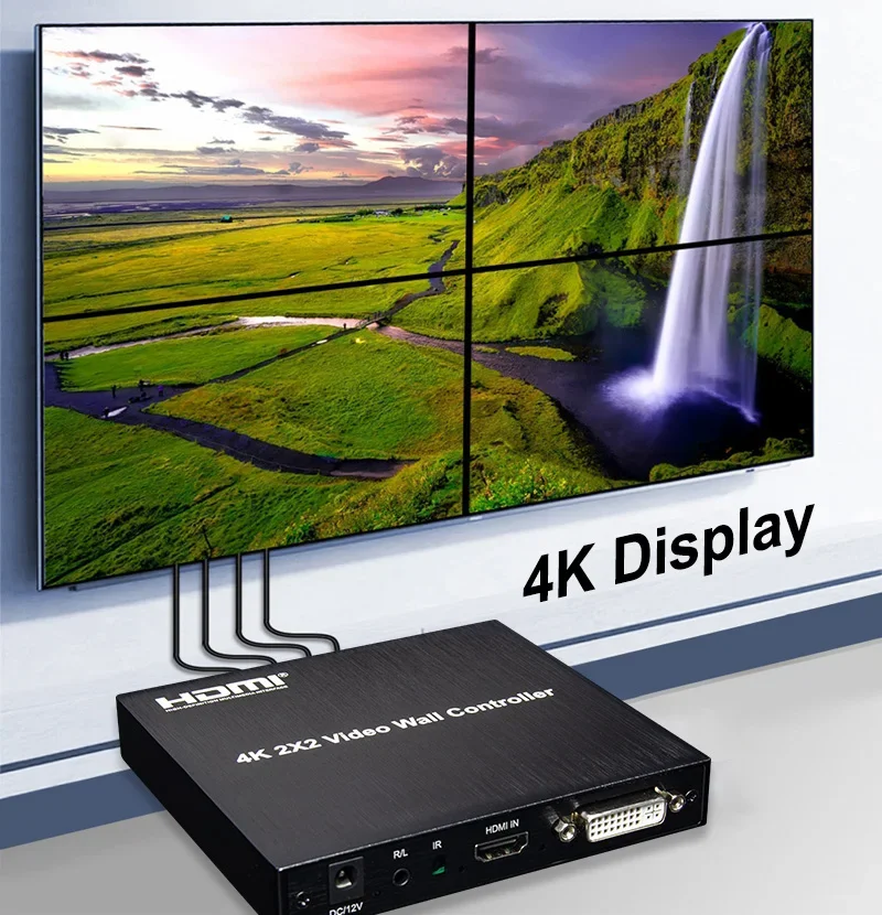 Home Cinema Screen - Contrôleur mural TV HDMI, processeur d'épissage