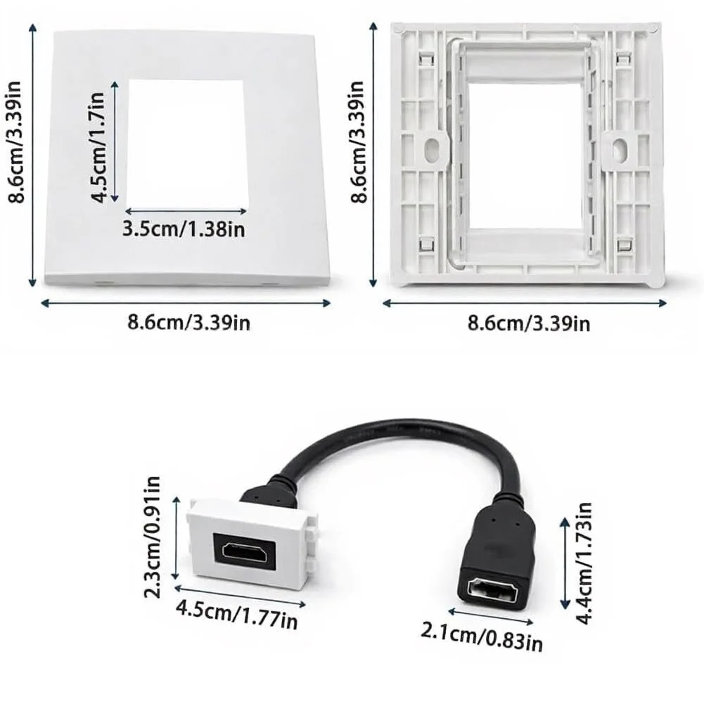 Plaque murale double port avec - Home Cinema Setup avis et prix