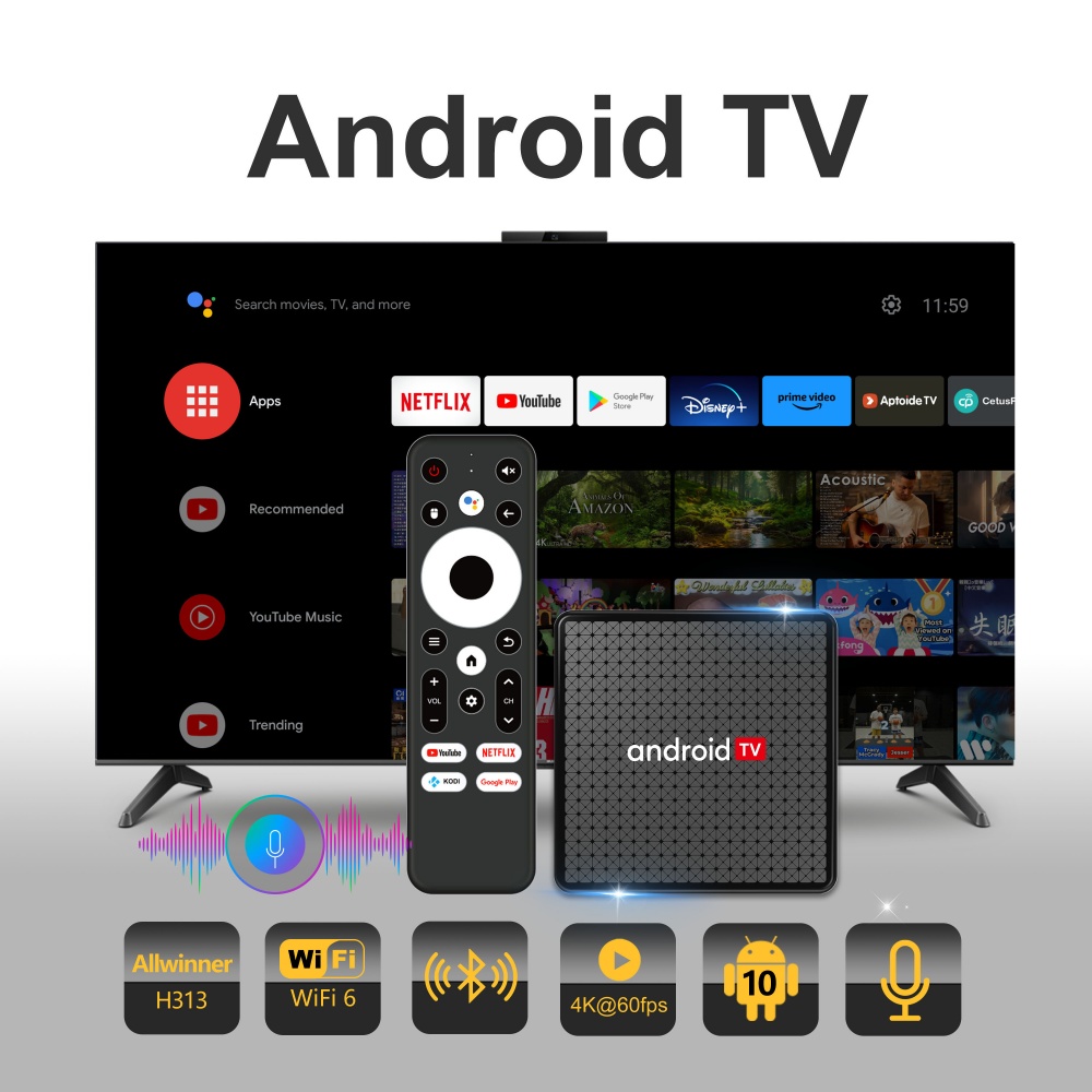 Boîtier TV Wudung X5 AndroidTV - Video Home Cinema avis et prix