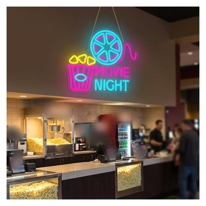 Enseigne néon « Movie Night »  - Home Cinema Night avis et prix